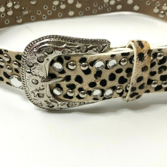 Unbranded Accessories - Western Rodeo Cowgirl Calf Hair Leopard Print